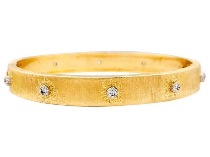 Bracciale Buccellati "Macri Classica", in due toni d'oro e diamanti.