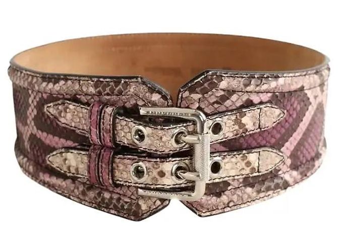 Burberry Lila Ledergürtel Exotisches Leder