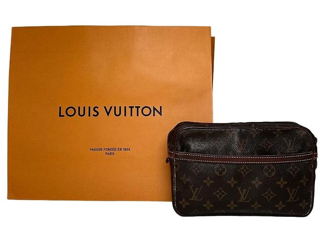 Clutch Vintage Louis Vuitton Monogramma Marrone