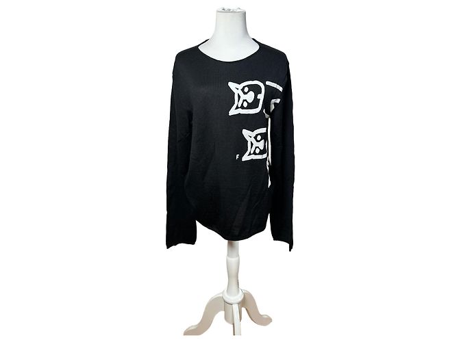 Comme Des Garcons Vintage Comme Des Garçons Wollpullover schwarz-weiß M