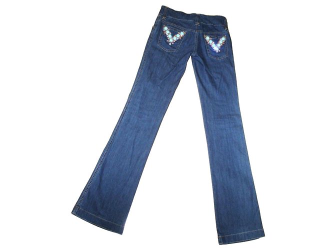 Vaqueros de algodón azules Dolce & Gabbana Talla 38