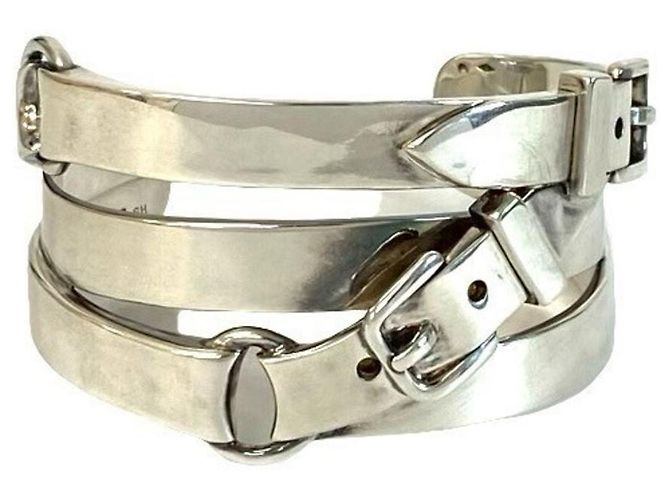 Pulsera bangle de plata 925 Hermès 