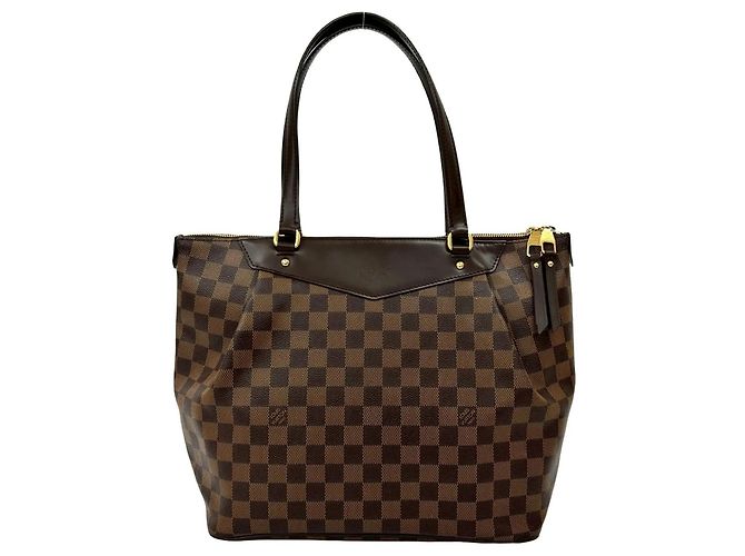 Bolsa Tote de Couro Damier Westminster GM da Louis Vuitton Marrom