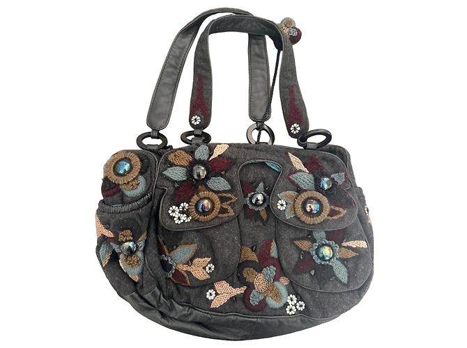 Jamin Puech Wool Handbag Multi Color Multiple colors