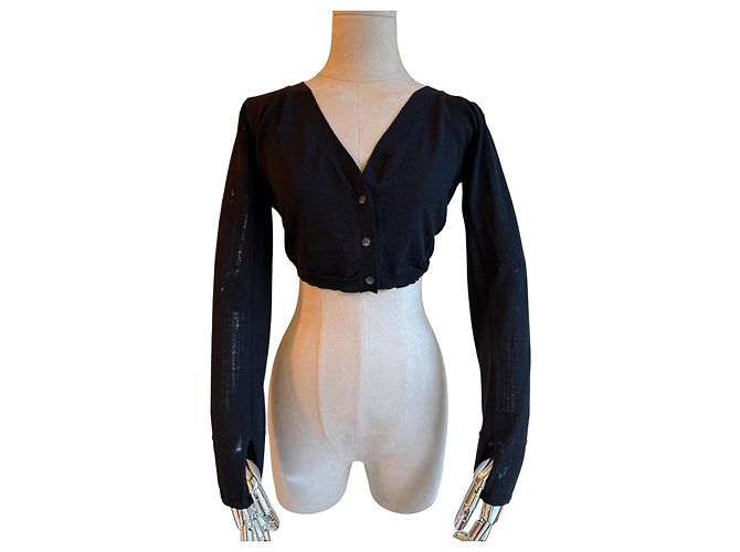 Jacquemus Schwarzer Wollpullover 