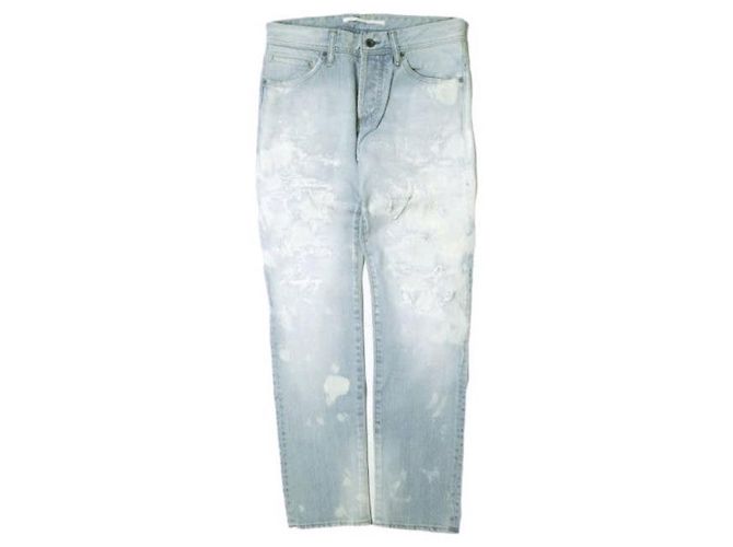 Autre Marque JEANS BIG BELLY RECTO Pantalones de Denim de Algodón Azul