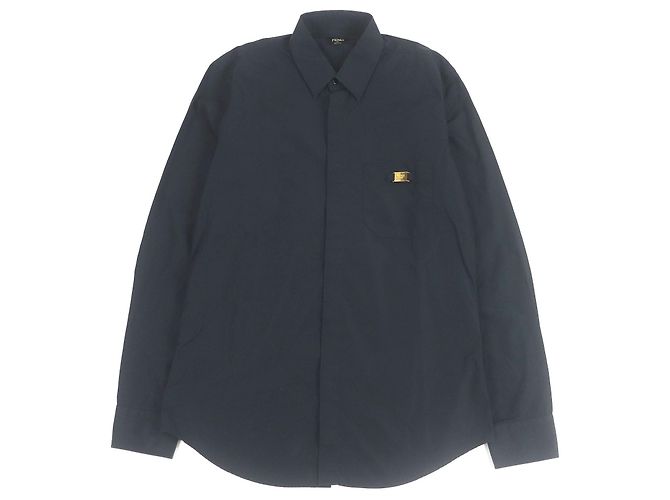 Camisa de algodón Fendi Negro