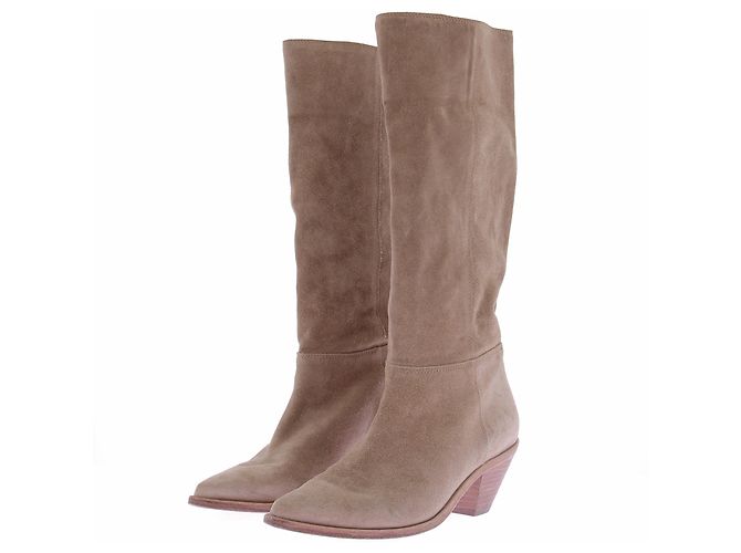 Botas Ba&Sh de ante beige