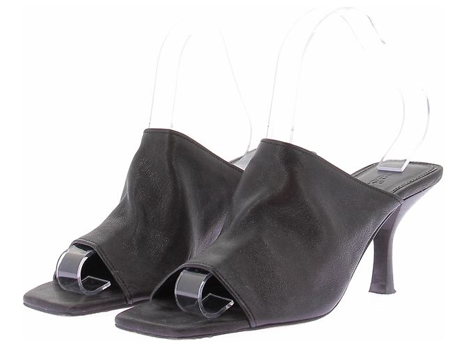 Mule Ba&Sh in pelle nera taglia 38 Nero