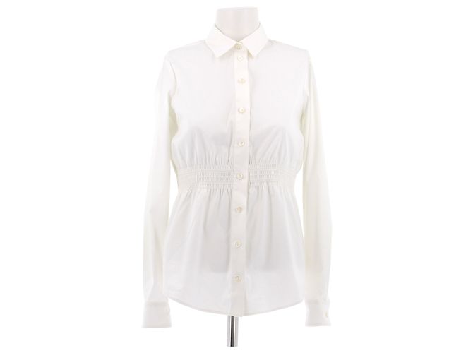 Gucci Camicia bianca aderente Bianco