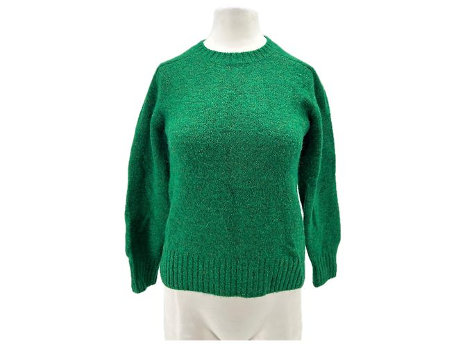 Soeur Grüner Pullover aus Polyester Größe 34 