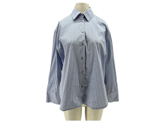 Autre Marque Camicia a righe SURPRISE in cotone blu
