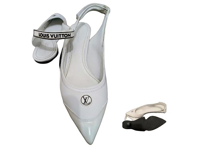Louis Vuitton Archlight Slingbacks - Blanco - Excelente Estado