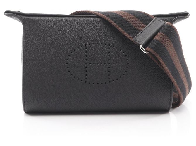 Bolsa de Ombro Vid Poche da Hermès Preto
