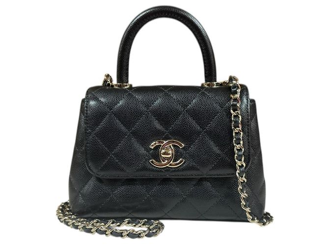 Borsa a Spalla Chanel Extra Mini Coco Handle Nero