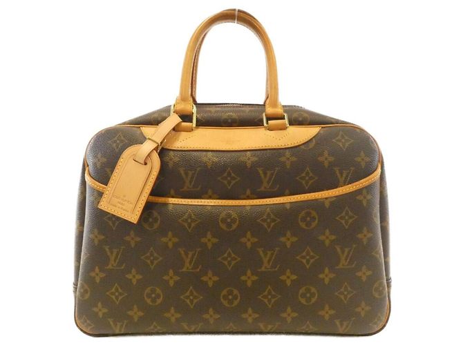 Borsa Vanity Bowling Monogram Louis Vuitton Marrone