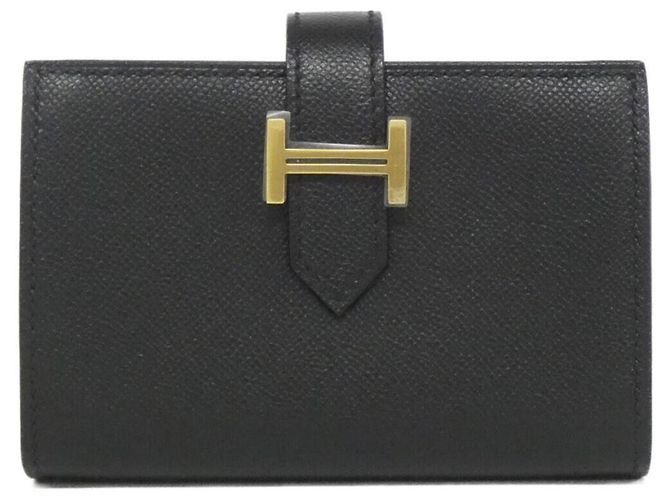 Mini portafoglio Bearn Hermès Nero