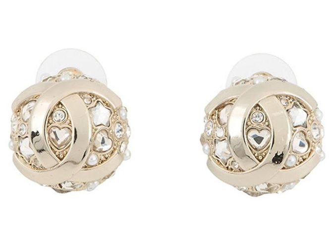 Orecchini rotondi Chanel Coco Mark D'oro