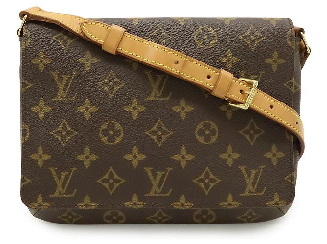 Louis Vuitton Monogram Musette Tango Schultertasche Braun