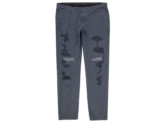 Off White Off-White Cotton Denim Jeans Grey