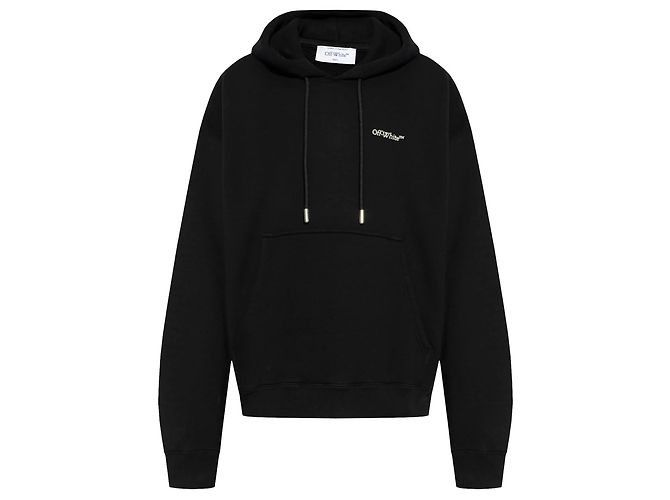 Off White Off-White Logo Kapuzenpullover Schwarz 