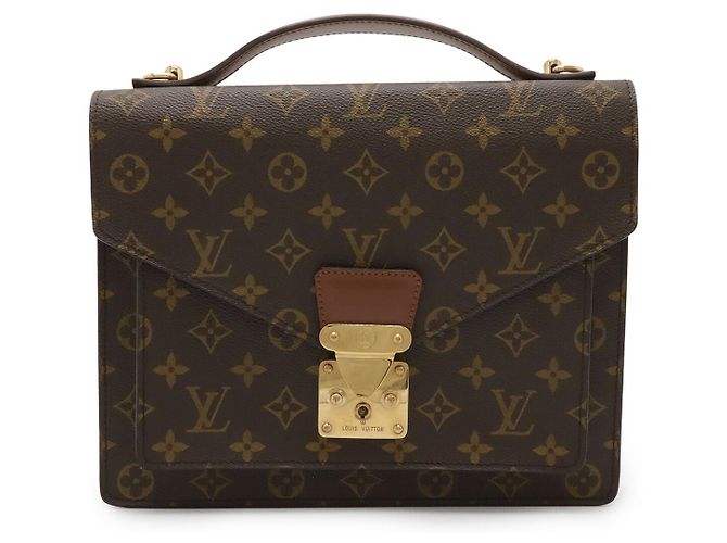 Sac à main Monceau 28 Monogram Louis Vuitton Marron