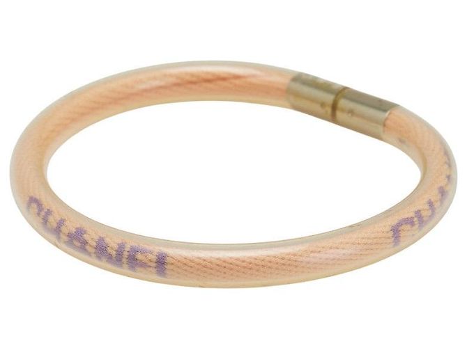 Timeless Chanel Logo Röhrenarmband Orange