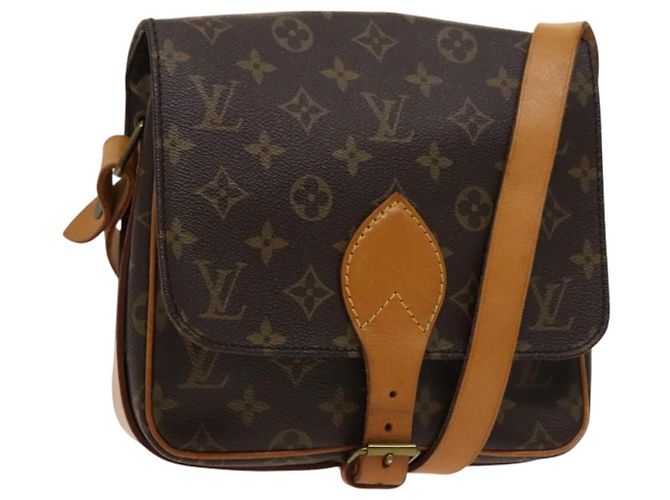 Borsa Cartouchiere Monogram Canvas MM Louis Vuitton Marrone