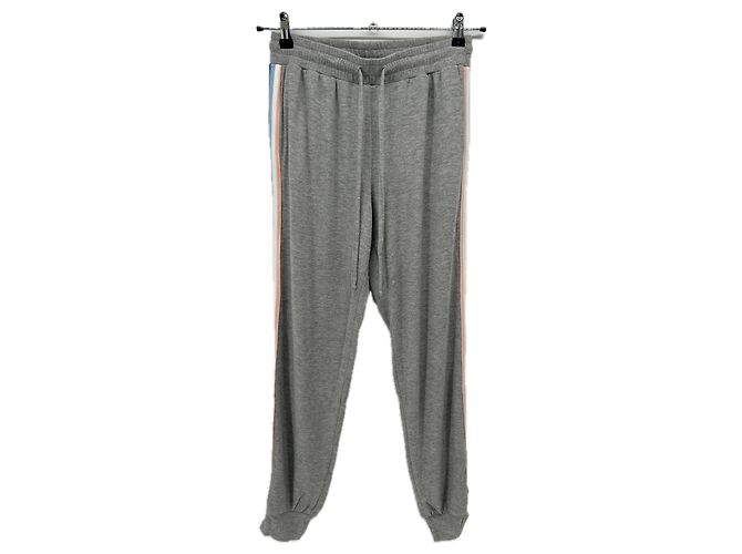 Autre Marque Grau Jogginghose mit bunten Streifen