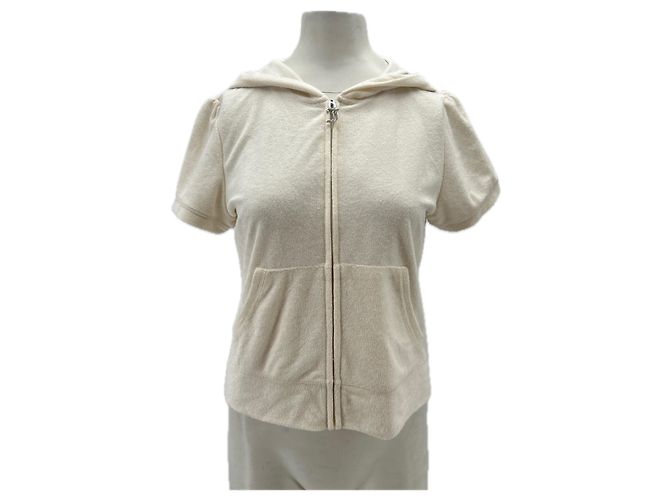 Juicy Couture Polo veste éponge blanche White