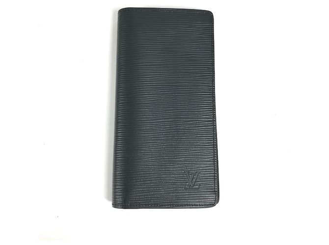 Cartera Larga Bi-fold Brazza en Epi Louis Vuitton Negro