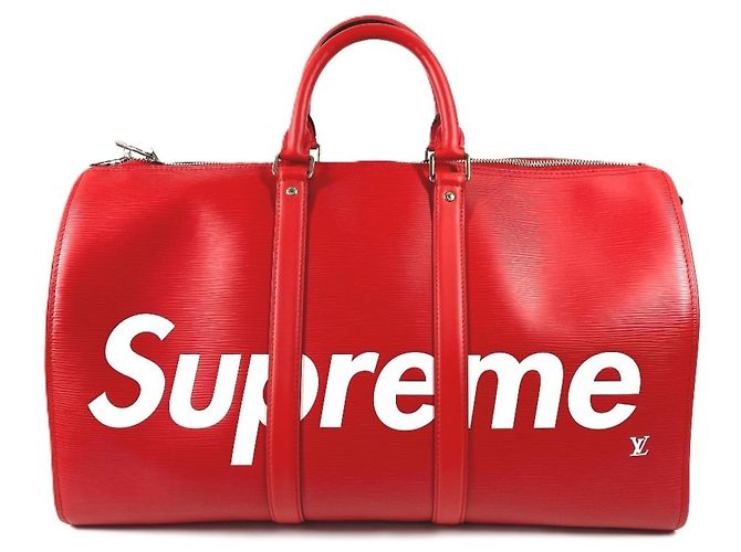 Boston Tasche aus Epi-Leder von Louis Vuitton Weiß Rot