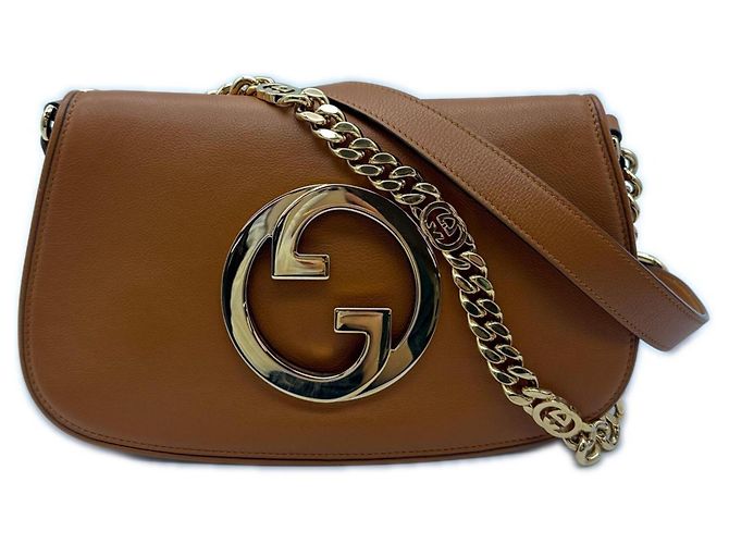 Bolsa de Ombro Blondie da GUCCI Camelo