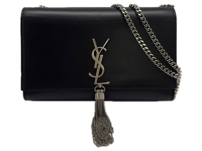 Bolsa de Ombro Kate Chain Clássica da Saint Laurent Preto