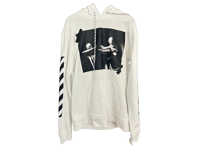 Off White Moletom Off-White com Estampa Gráfica Preto Branco