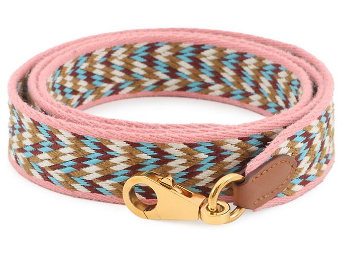 Hermès Hermes Shoulder Strap Bandoulière Sangle Allegro White Red Golden