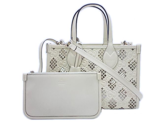 Sac à main Ophidia Small de GUCCI Blanc