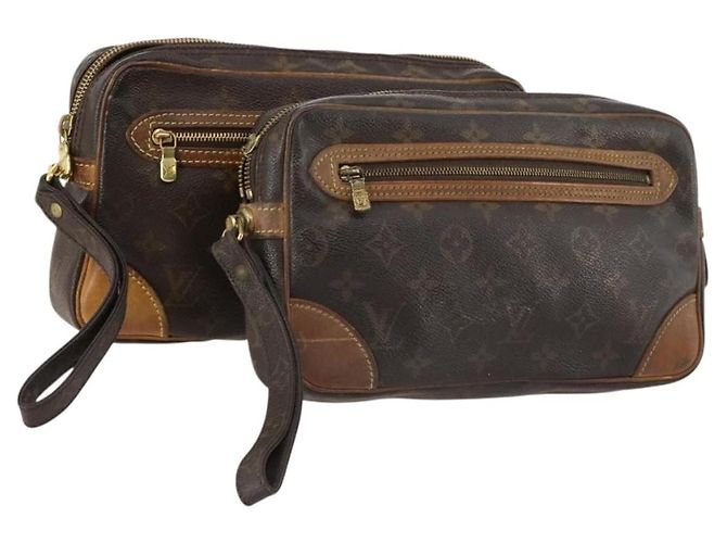 LOUIS VUITTON Borsa Clutch Monogram 2 Set LV Auth bs33746 Monogramma