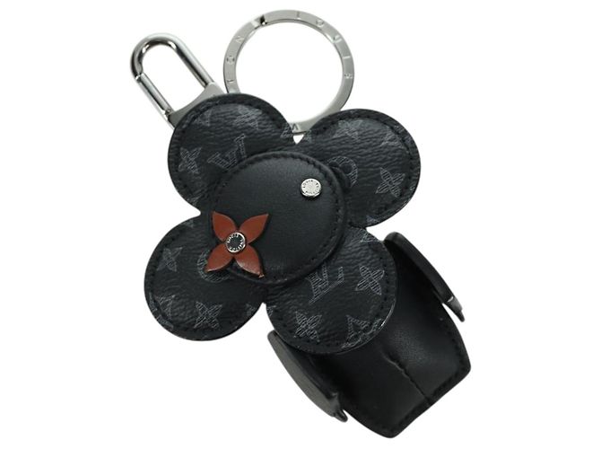 LOUIS VUITTON Monogram Eclipse Porte Cles de Vivienne MP1998 LV Auth YKZ575SAM