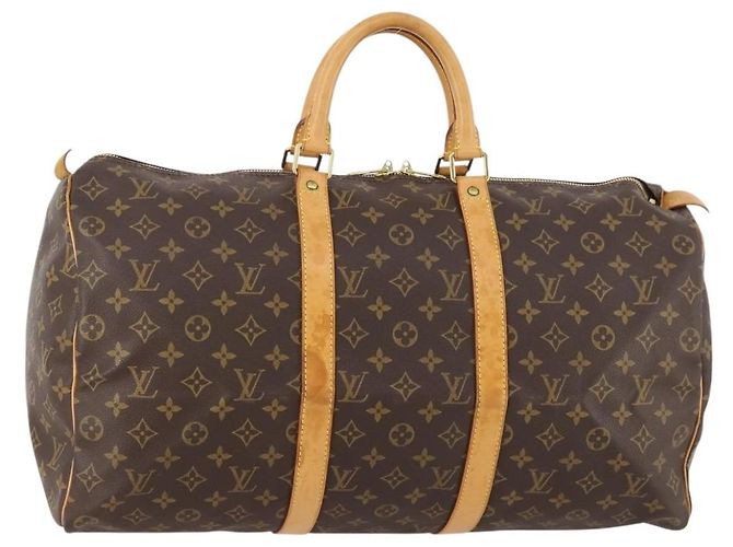 LOUIS VUITTON Monogram Keepall 50 Boston Bag M41426 LV Auth ep13597
