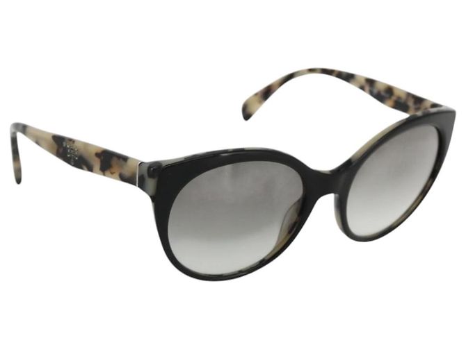 PRADA Leopard Sunglasses Plastic Black Auth am11163A