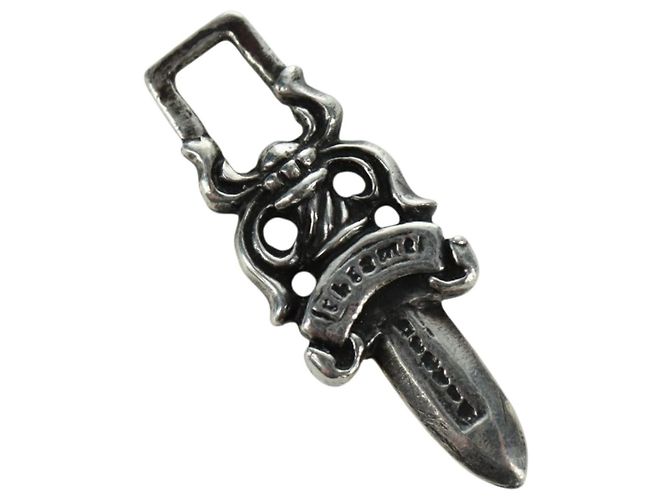 Chrome Hearts Dagger Anhänger Top Ag925 Silber Auth AMZ117SM
