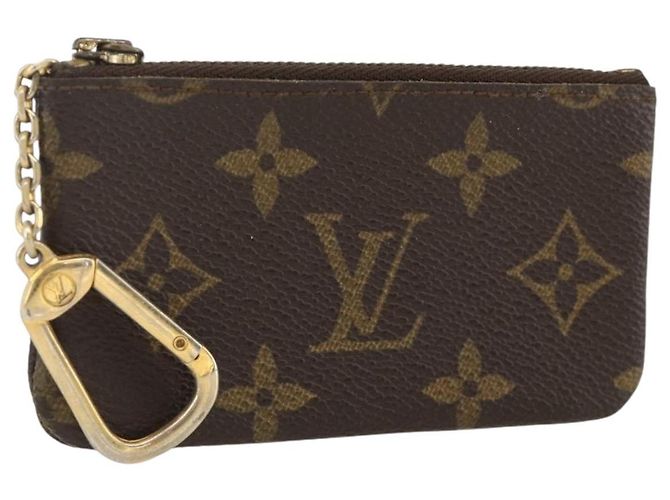LOUIS VUITTON Pochette Cles Monogram Portamonete M62650 LV Auth BAZ607 Monogramma