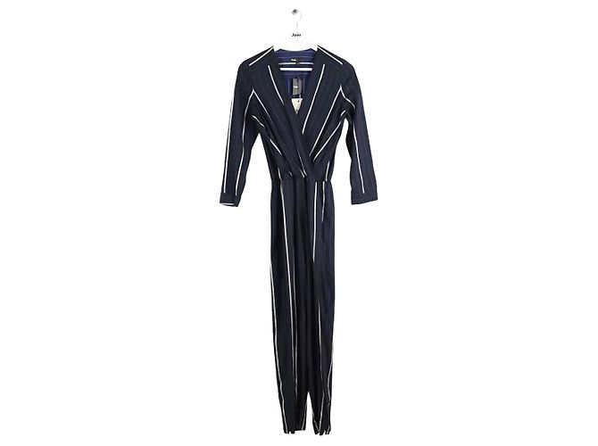 Maje Blauer Jumpsuit