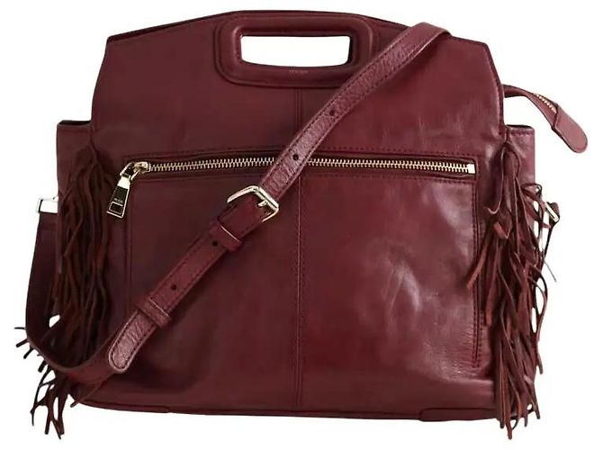 Maje Burgundy Shoulder Bag