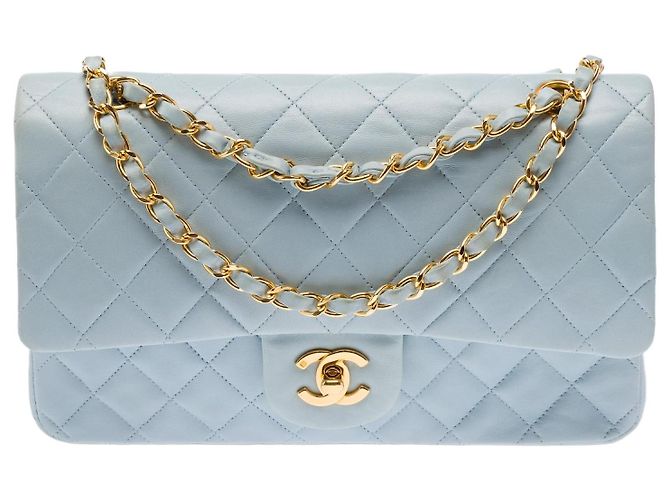 Bolsa CHANEL Timeless/Classique em Couro Azul - 103407