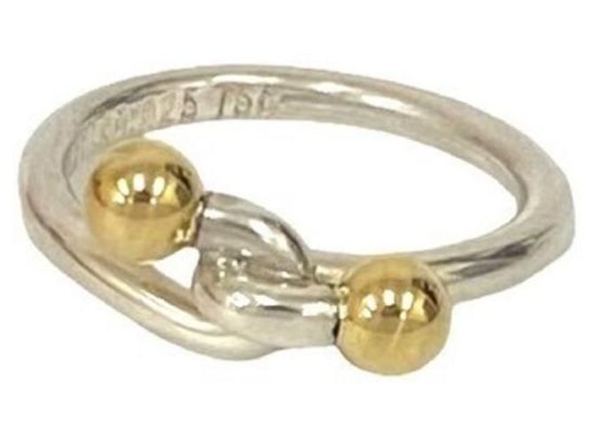 Tiffany & Co Anello Love Knot Tiffany in Oro e Argento D'oro