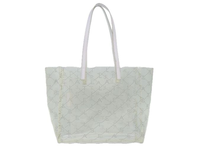 Stella Mc Cartney Bolsa de compras de vinilo con logo de Stella McCartney