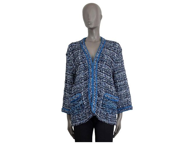 Cambon Chanel Blue Wool Jacket