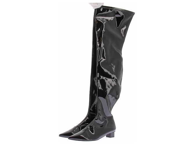 Autre Marque Cuissardes en vinyles Black